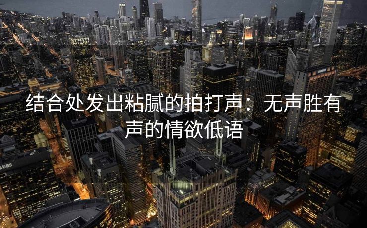 结合处发出粘腻的拍打声：无声胜有声的情欲低语